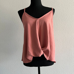 Kaii Top Womens Large Twist Front Sleeveless